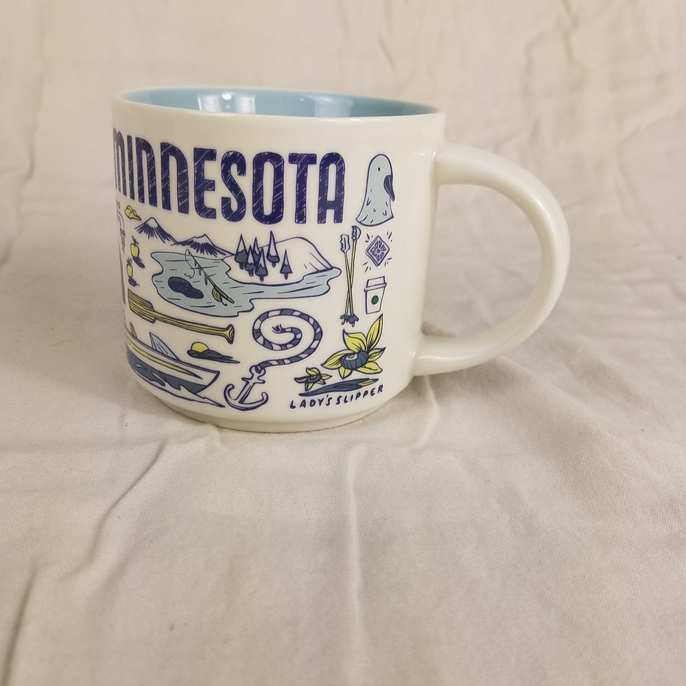 Starbucks Been Thereâ Series Minnesota Coffee Mug 14oz NIB 2018 Americana blue